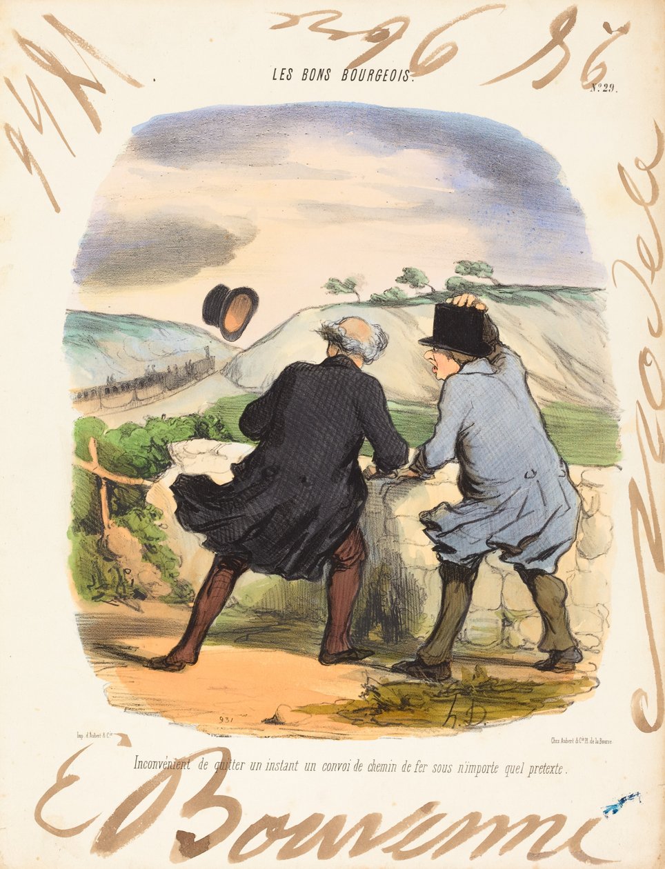 Nackdel med att lämna av Honoré Daumier and Edouard Bouvenne
