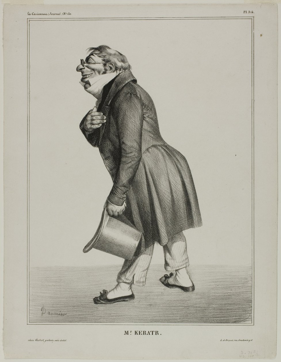 Auguste-Hilarion, greve de Kératry av Honoré Victorin Daumier