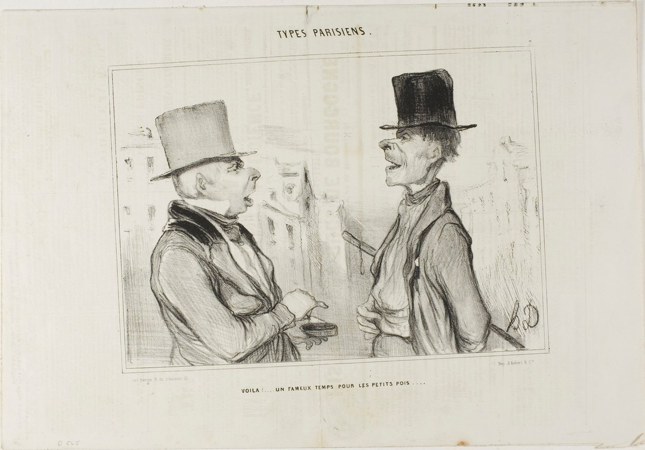 Great Times for Small Fry..., plansch 7 från Types Parisiens av Honoré Victorin Daumier