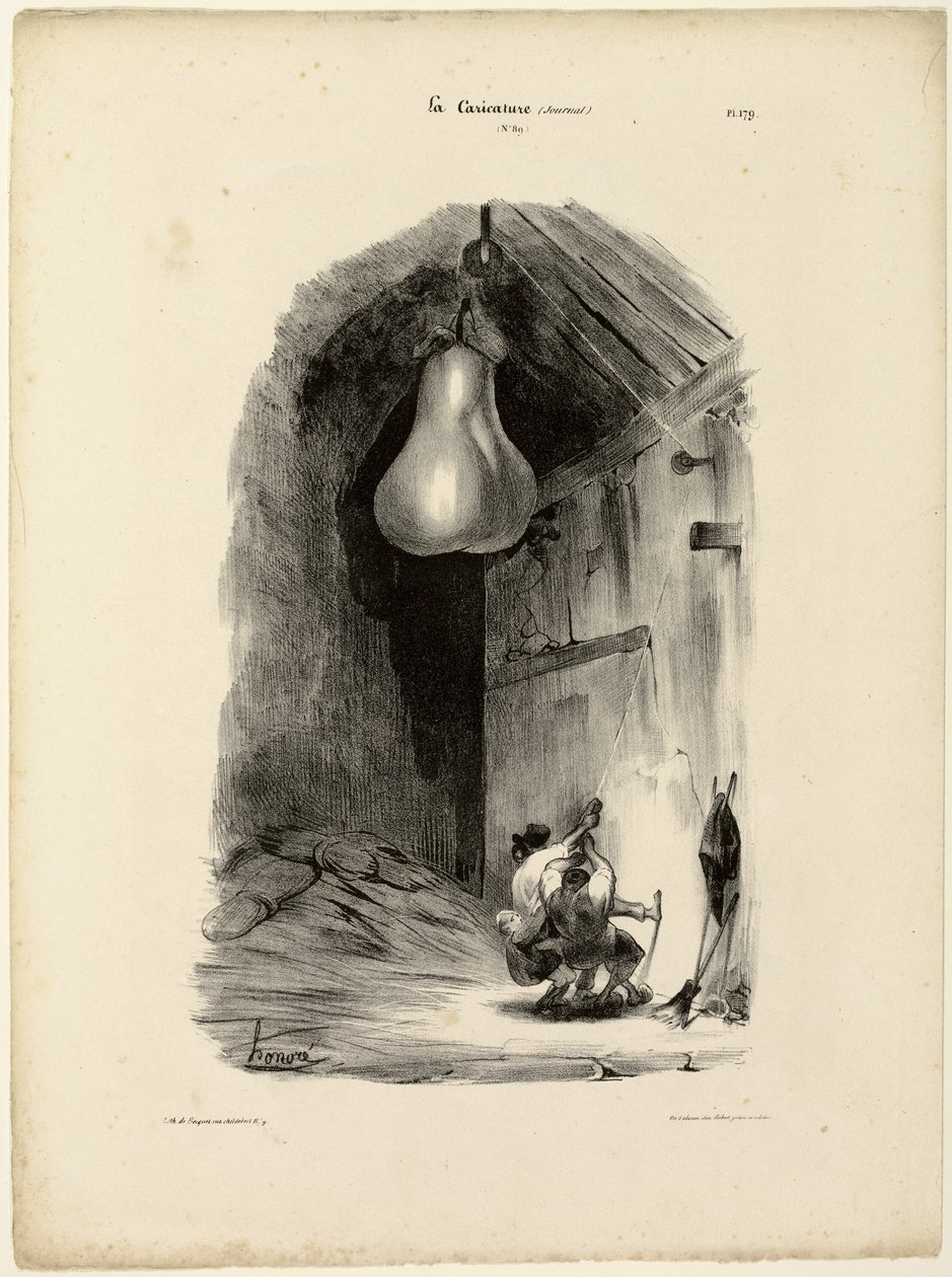 "Heave-ho!...Heave-ho! Heave-ho!", platta 179 av Honoré Victorin Daumier