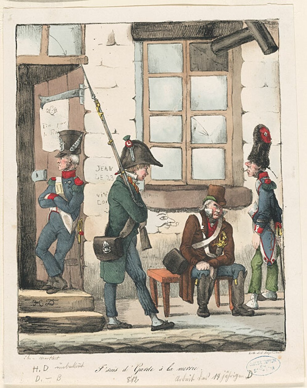"Jag vaktar stadshuset" av Honoré Victorin Daumier