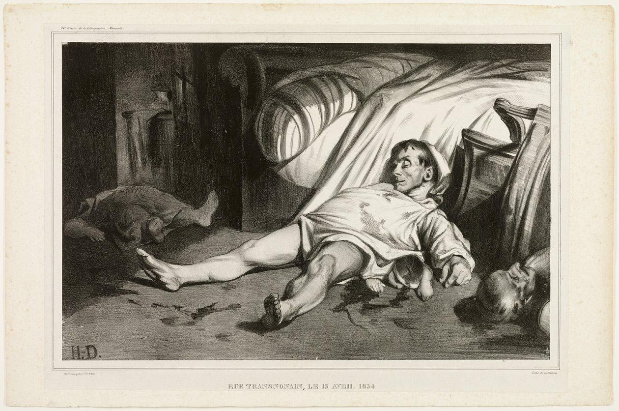 Rue Transnonain, den 15 april 1834, den 2 oktober 1834, plansch 24 från L