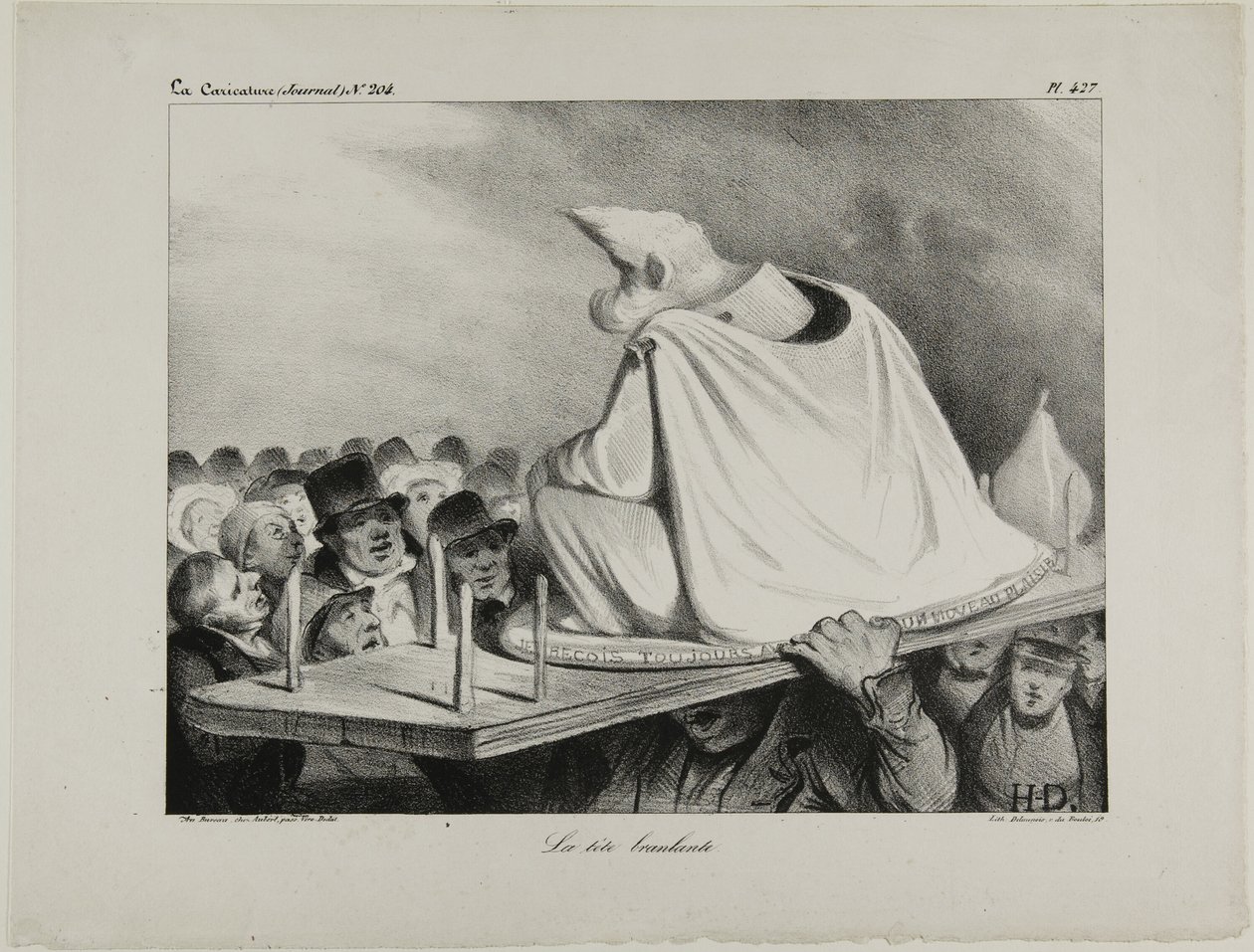 The Loose Head, plåt 427 av Honoré Victorin Daumier