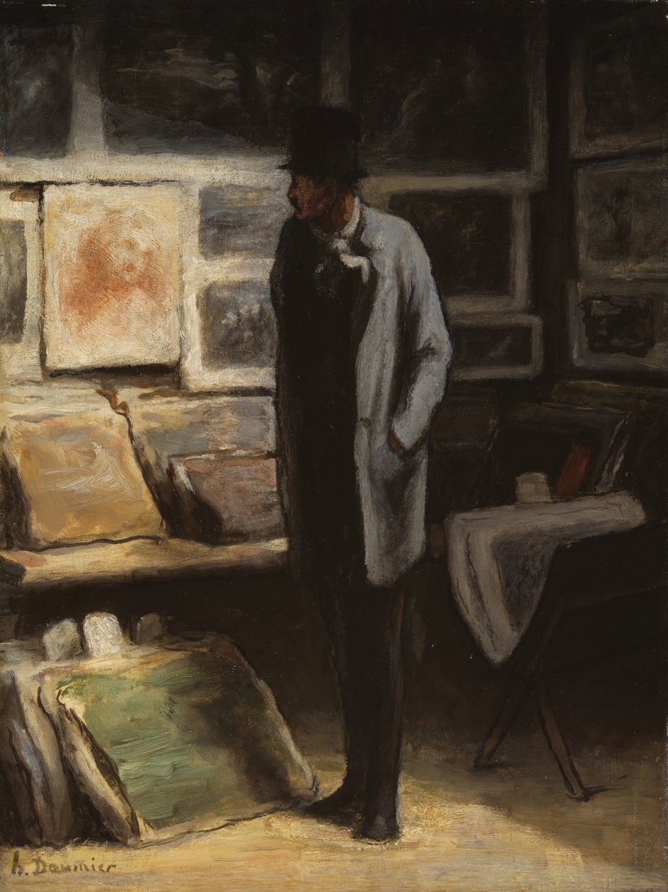 Samlaren av trycksaker av Honoré Victorin Daumier