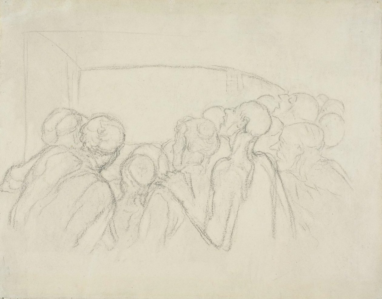 Åskådarna av Honoré Victorin Daumier