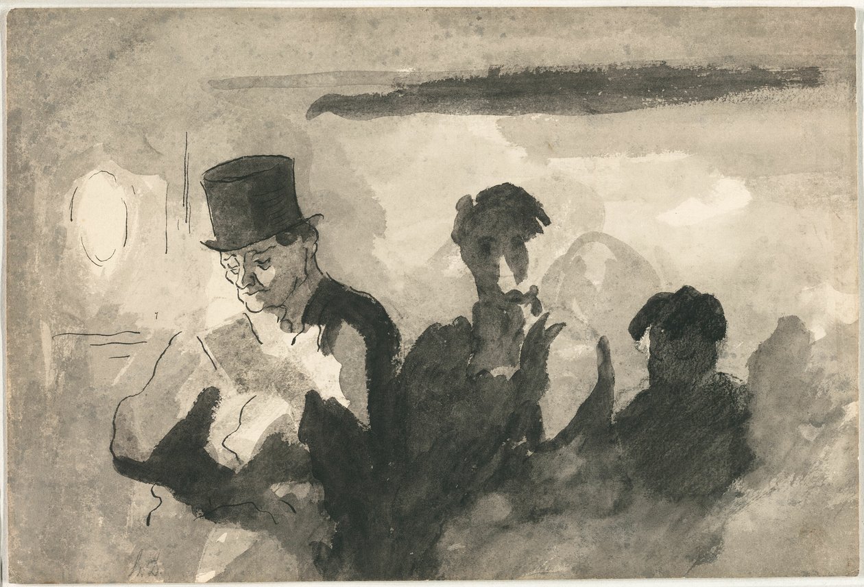 Tredje klass vagn av Honoré Victorin Daumier