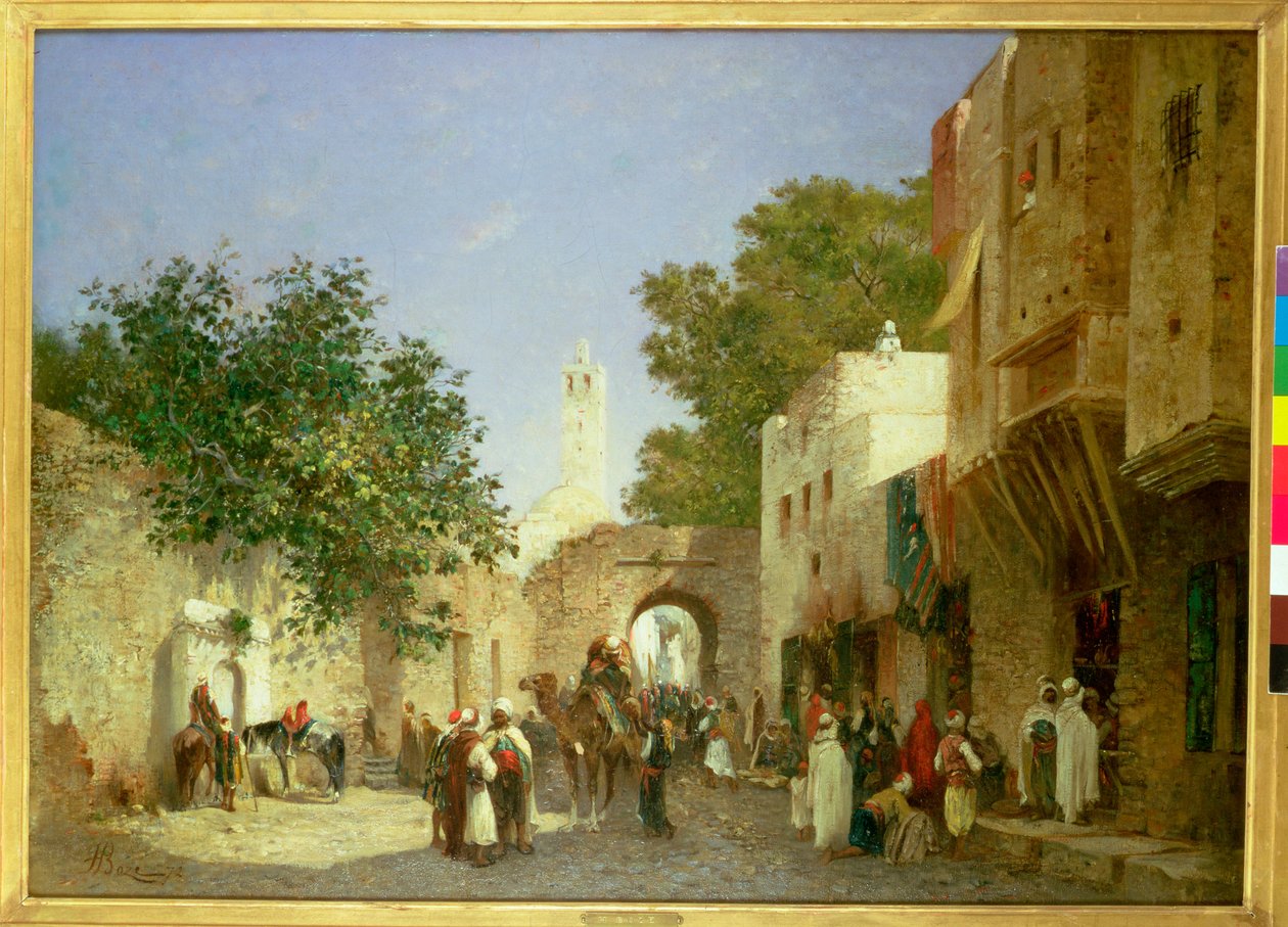 En arabisk gatubild, 1872 av Honore Boze