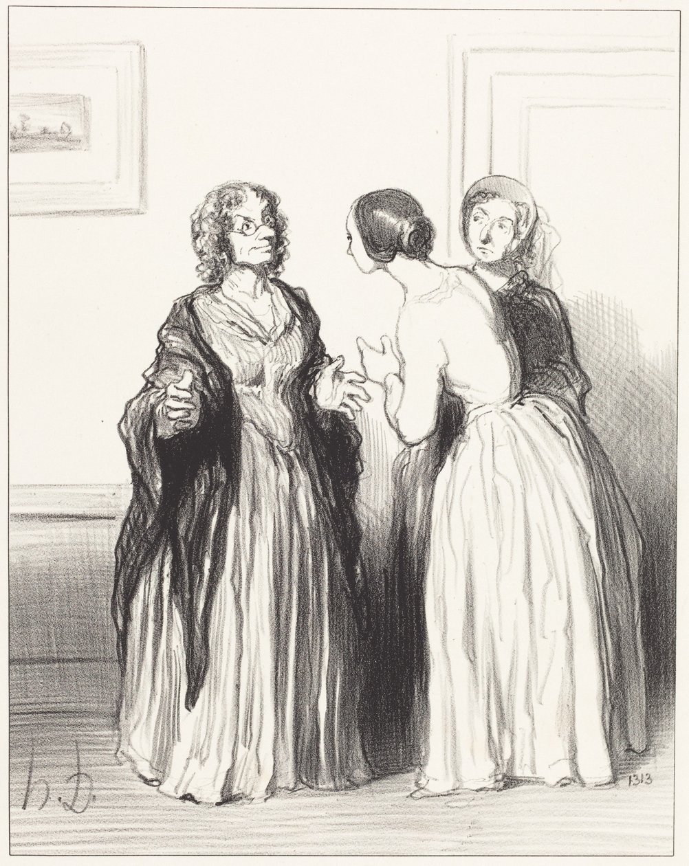 (Första blåstrumpan) - Låt oss ta tillfället i akt... av Honoré Daumier