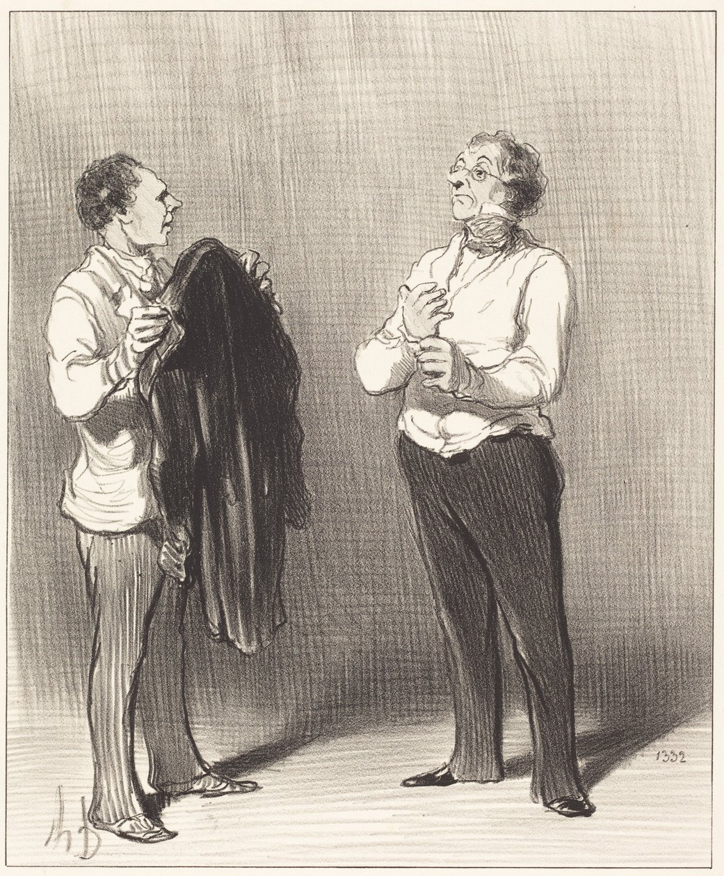 (Tjänaren) - Herren skulle göra klokt i att... av Honoré Daumier