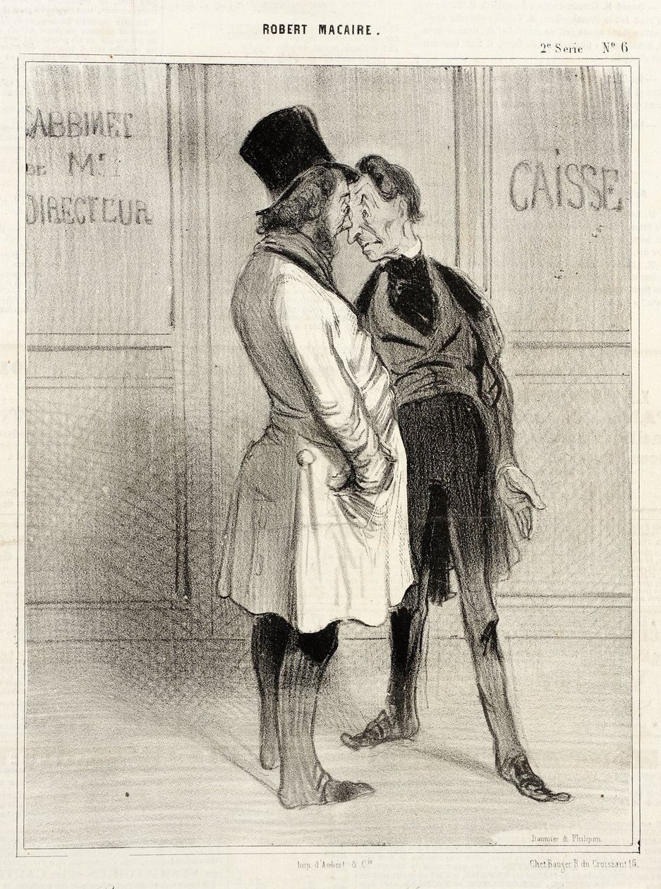 (Robert) Nåväl, min käre direktör... av Honoré Daumier