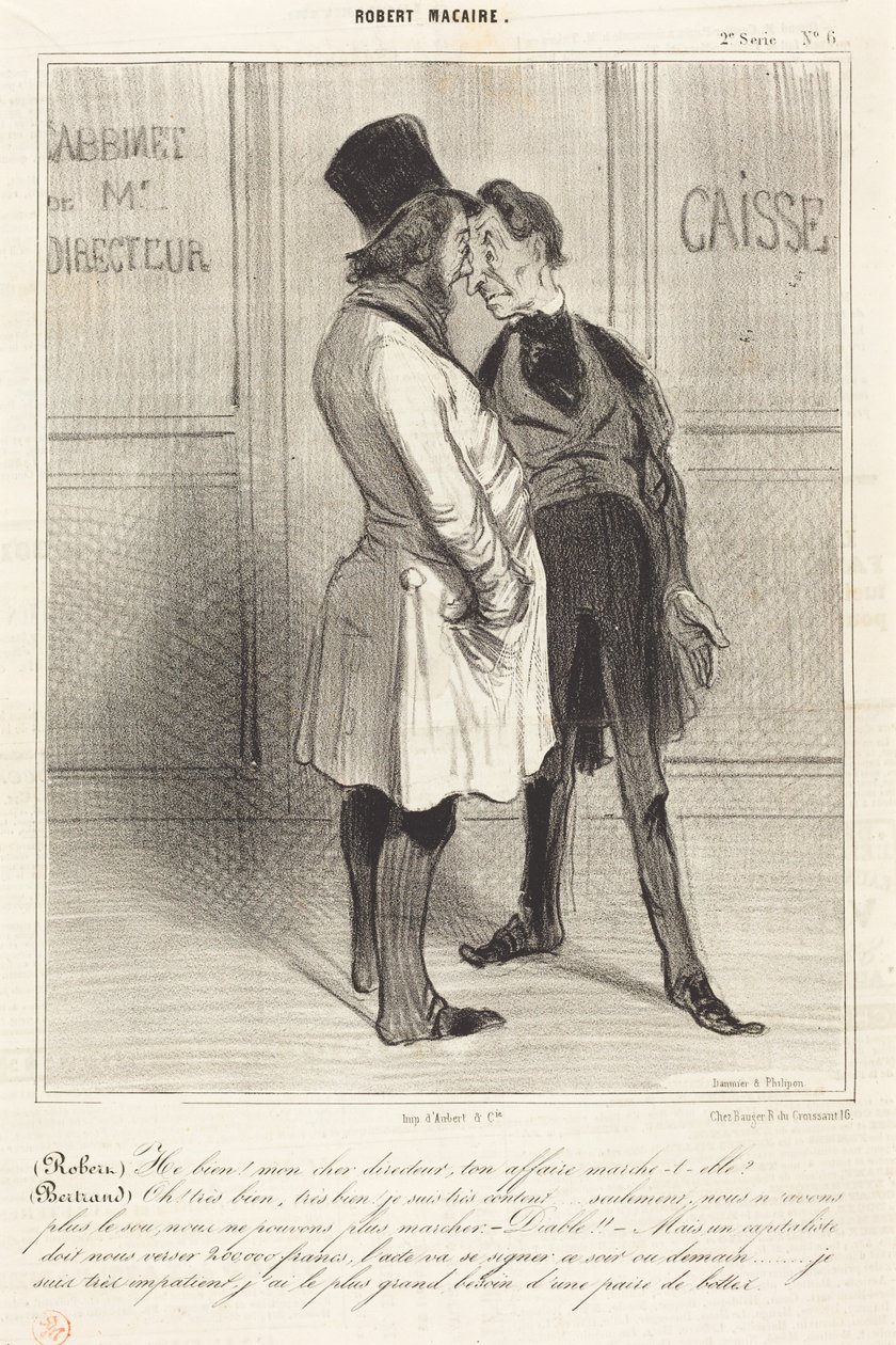 (Robert) Nåväl, min käre direktör... av Honoré Daumier
