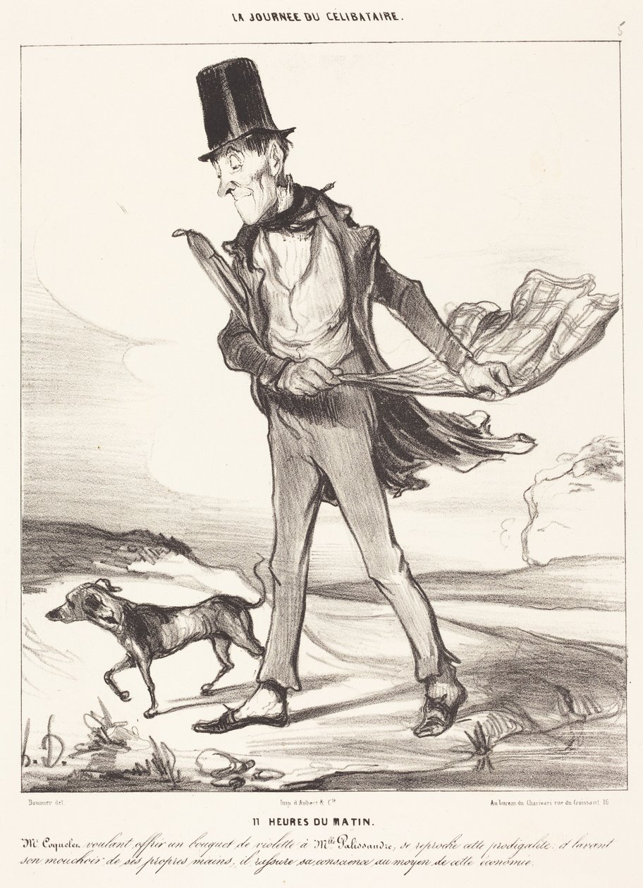 Klockan 11 på förmiddagen av Honoré Daumier