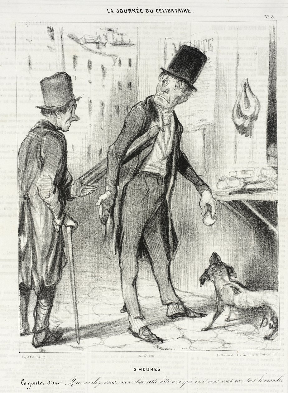 Klockan 2 - Azors mellanmål av Honoré Daumier