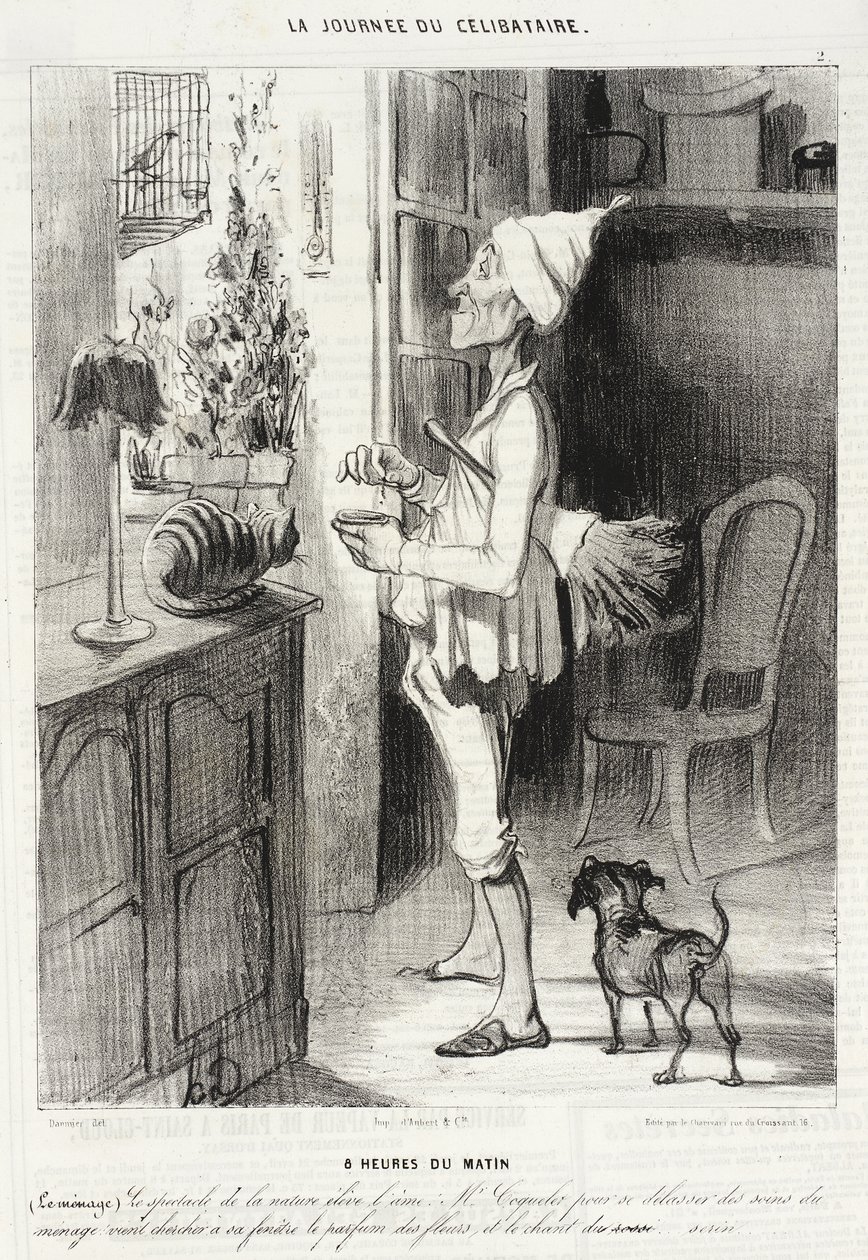 Klockan 8 på morgonen av Honoré Daumier