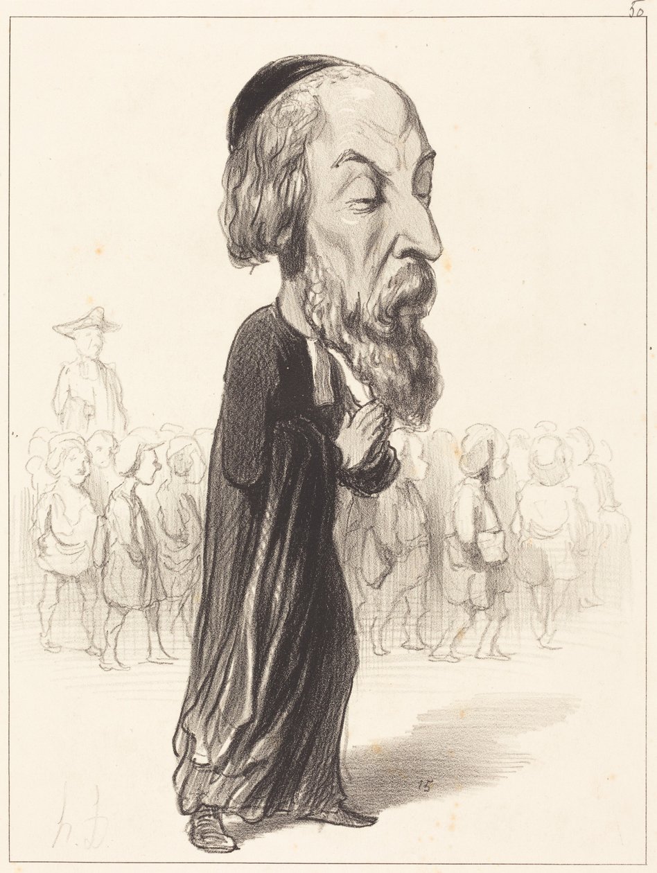 A. Fréd. Pierre, greve de Falloux av Honoré Daumier