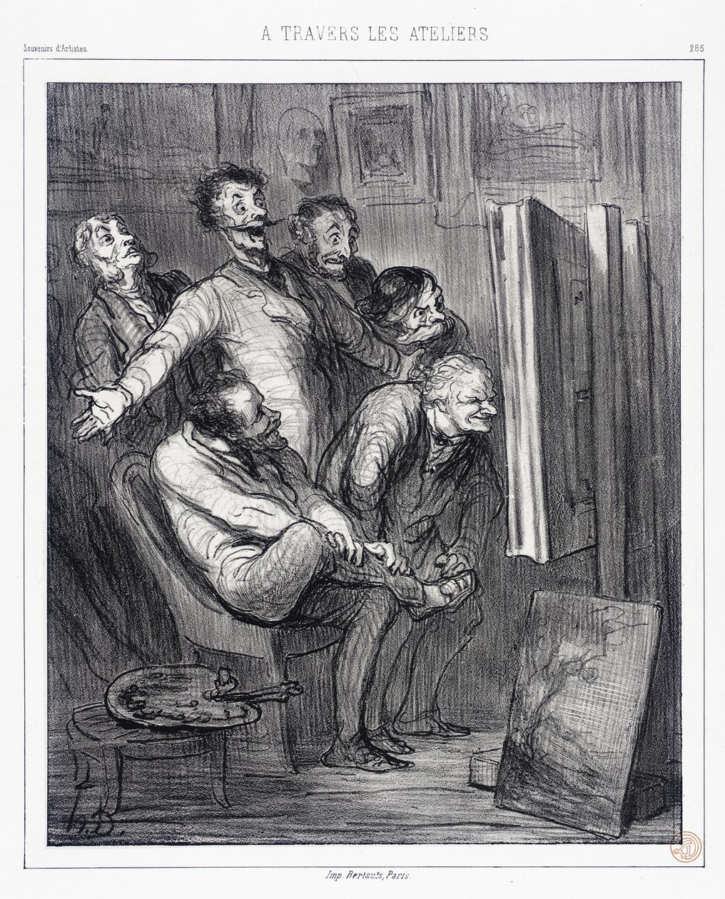 Genom verkstäderna av Honoré Daumier
