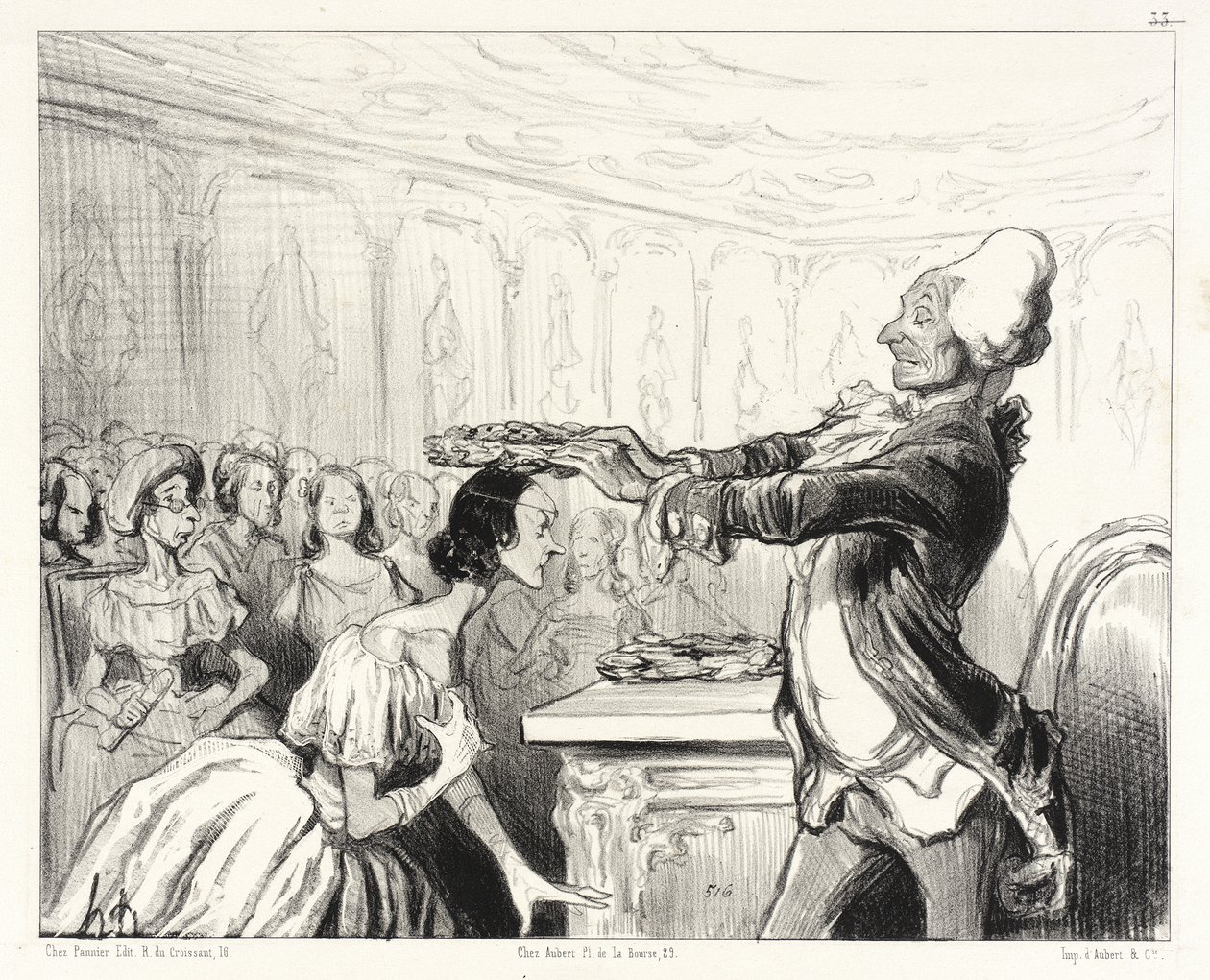 Kvinnornas akademi av Honoré Daumier