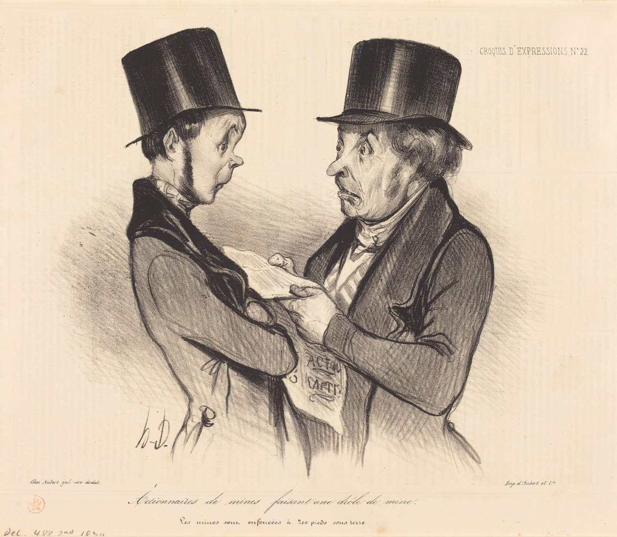 Gruvaktieägare... av Honoré Daumier