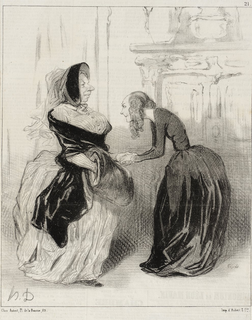 ”Farväl, min kära Flora ... glöm inte ...” av Honoré Daumier