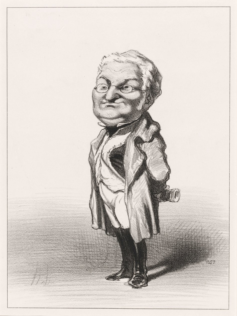 Adolphe Thiers av Honoré Daumier