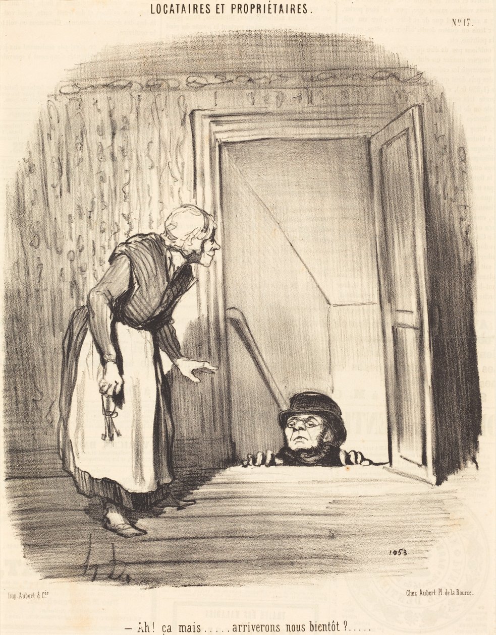 Åh! Men... kommer vi fram snart? av Honoré Daumier