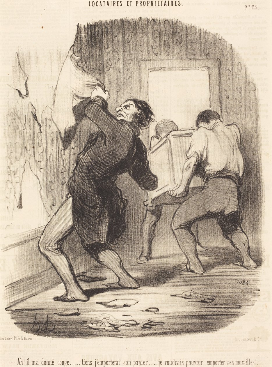 Ack! Han har avskedat mig... av Honoré Daumier