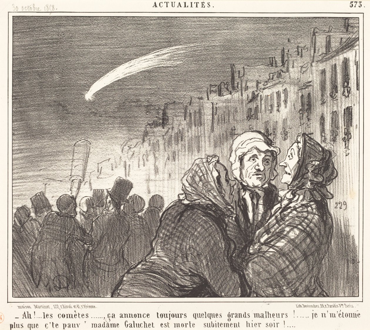 Ah!... kometerna... av Honoré Daumier