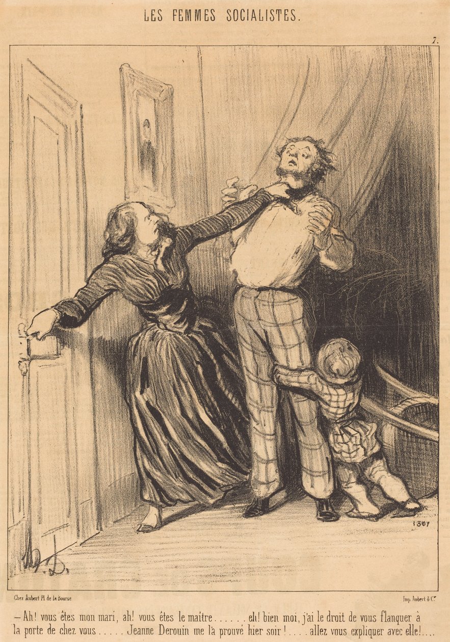 Ack! Ni är min make, ack! Ni är herren... av Honoré Daumier