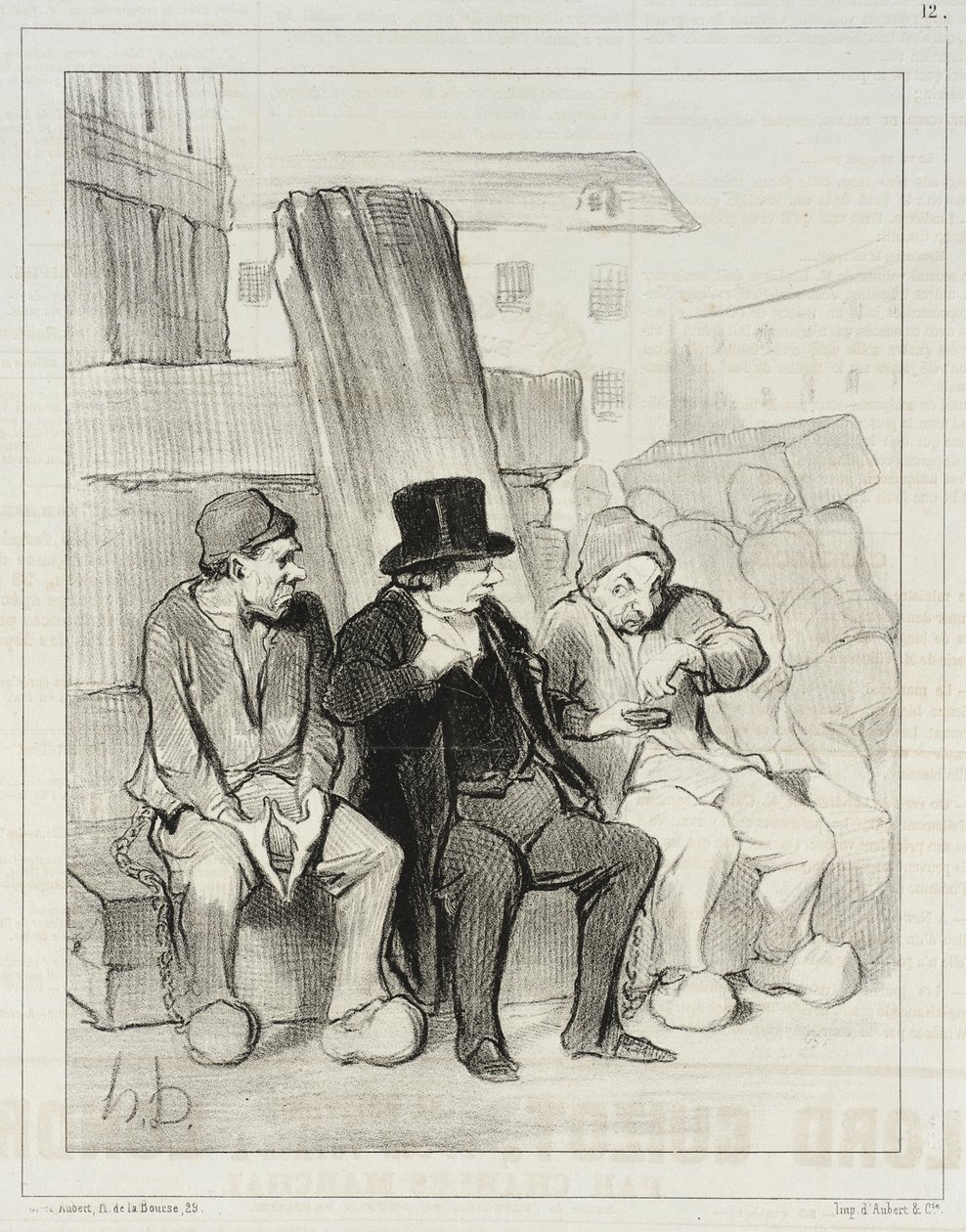 Alltså, min vän, vid tjugotvå års ålder hade ni redan dödat tre män... av Honoré Daumier