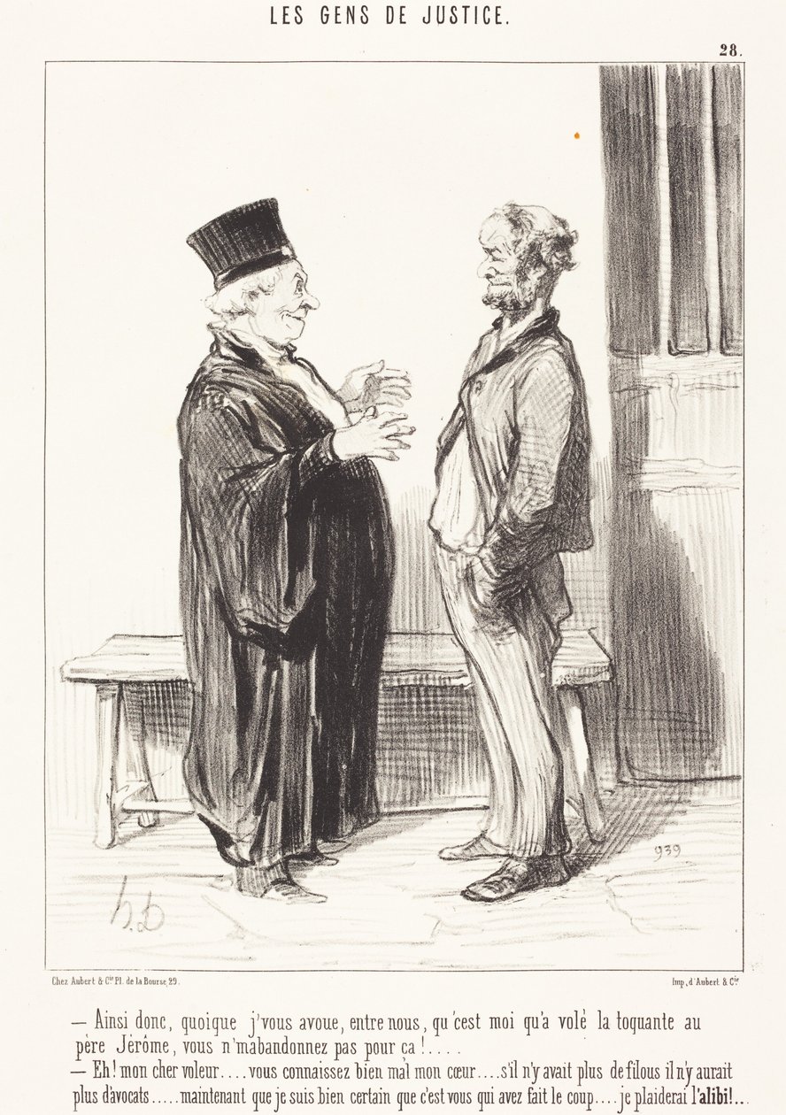 Alltså, fast jag erkänner för er ... av Honoré Daumier