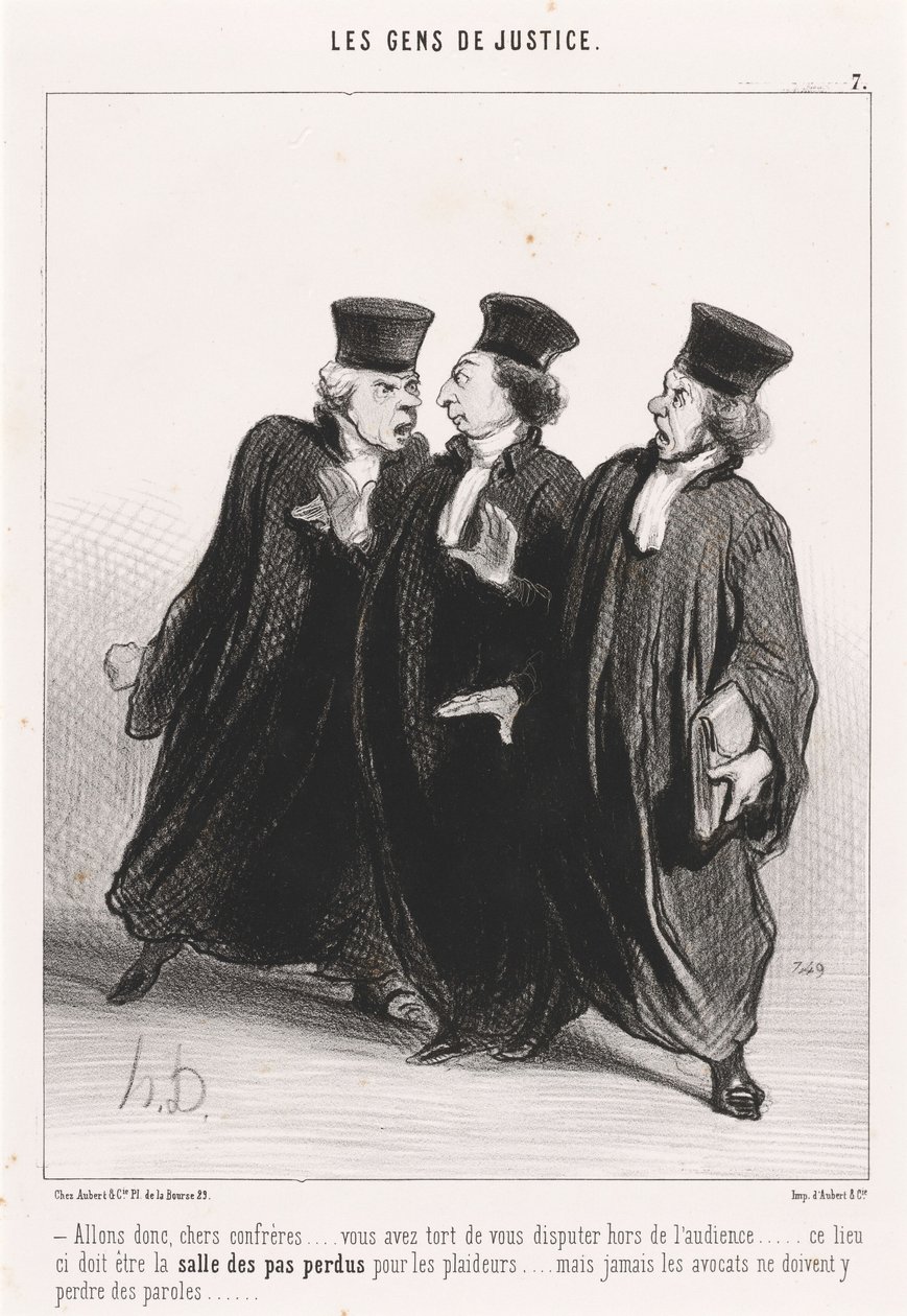 Kom igen, kära kollegor... av Honoré Daumier