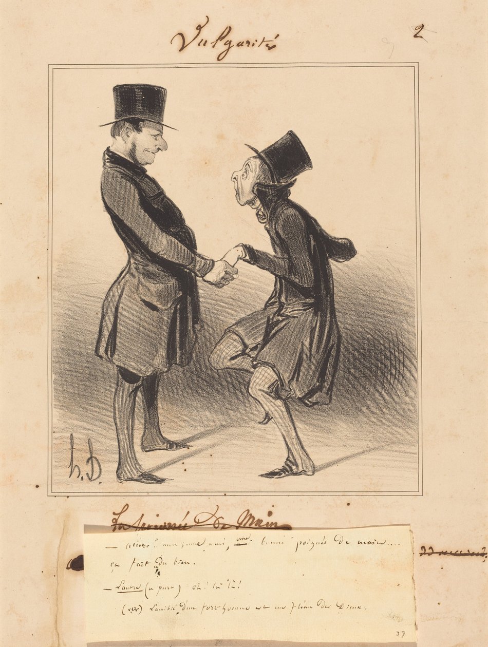 Kom igen! Min unge vän, ett rejält handslag... av Honoré Daumier