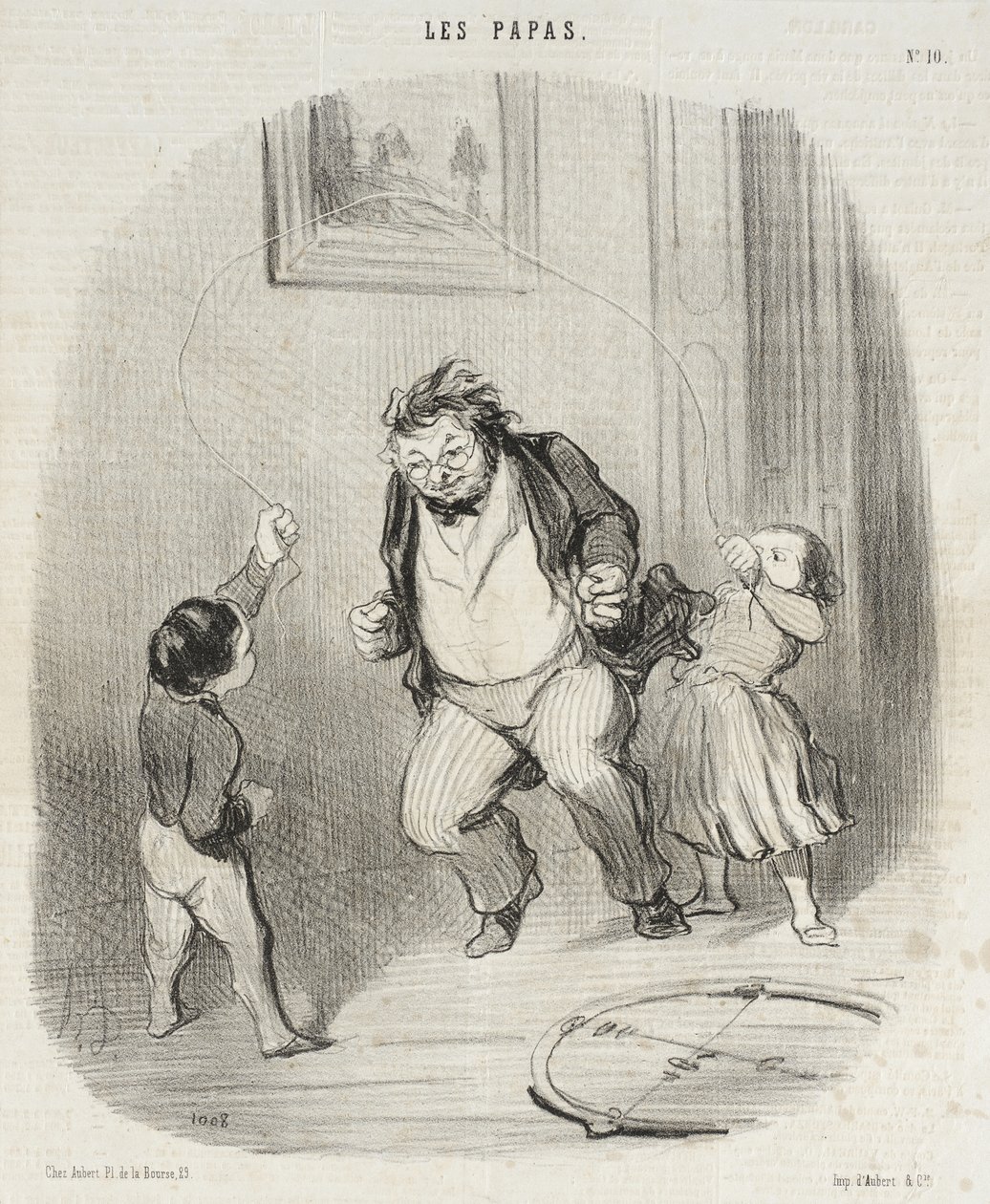 Kom igen, pappa... ytterligare... trettiotvå varv! av Honoré Daumier