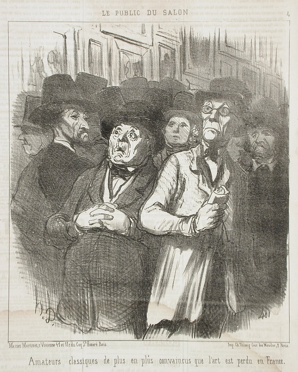 Klassiska amatörer... övertygade... av Honoré Daumier