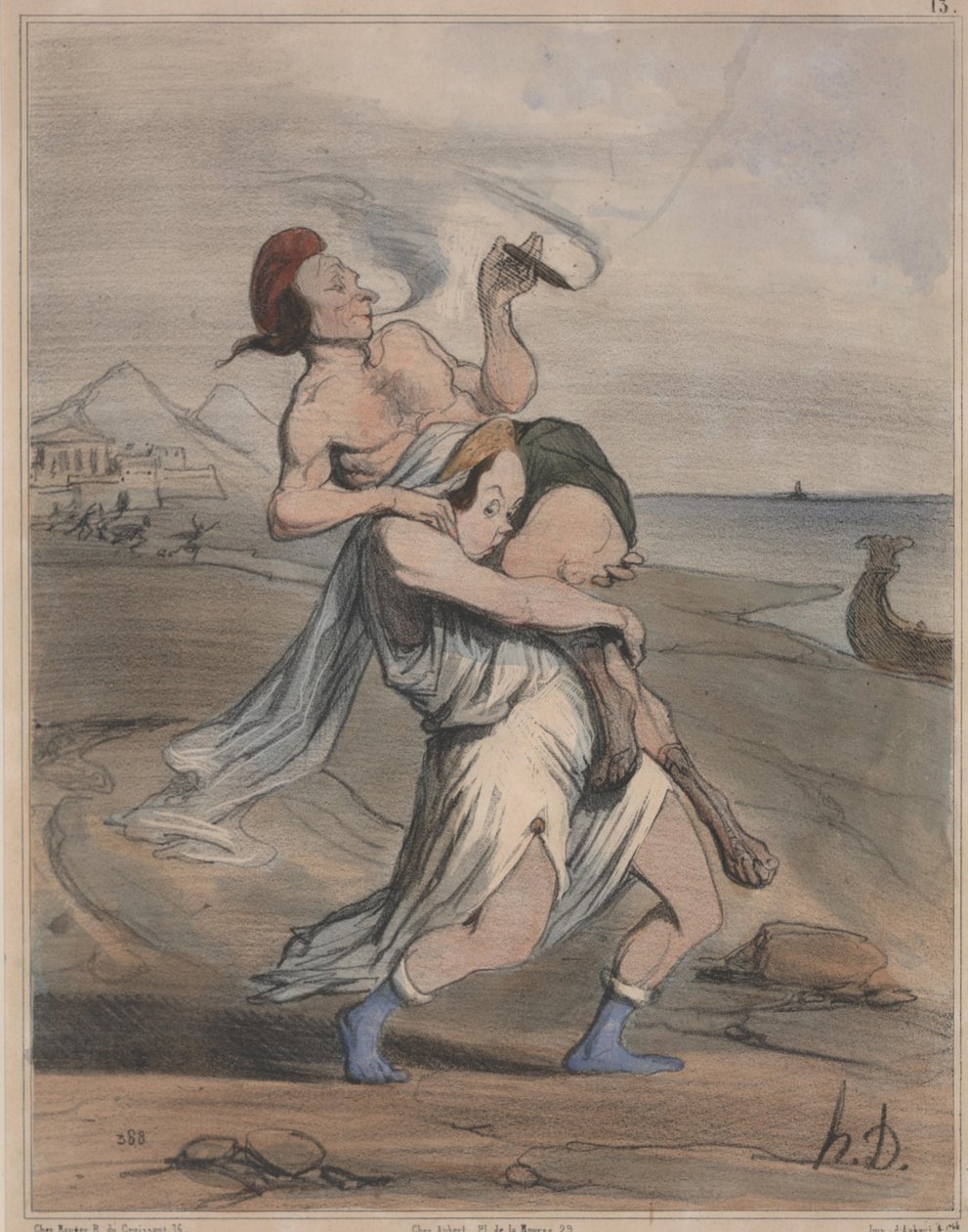 Forntida historia, nej. 13: The Abduction of Helen (Ancient History, nr 13: The Abduction of Helen) av Honoré Daumier