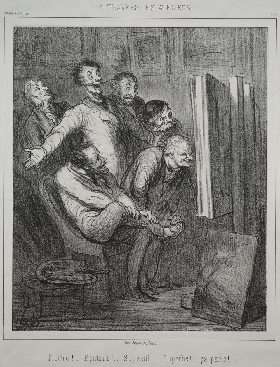 Genom studiorna av Honoré Daumier
