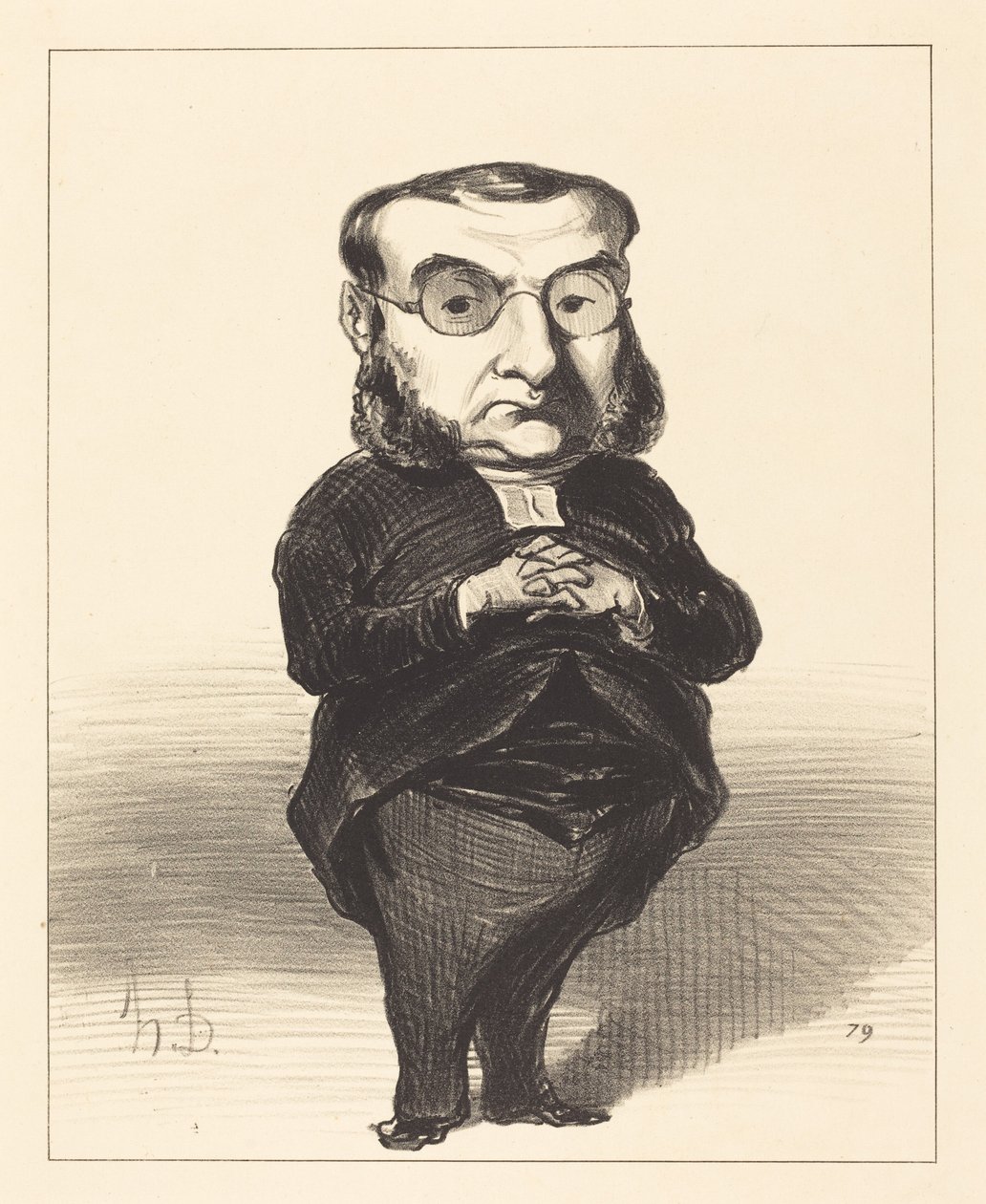 Ath. L. Charles Coquerel av Honoré Daumier