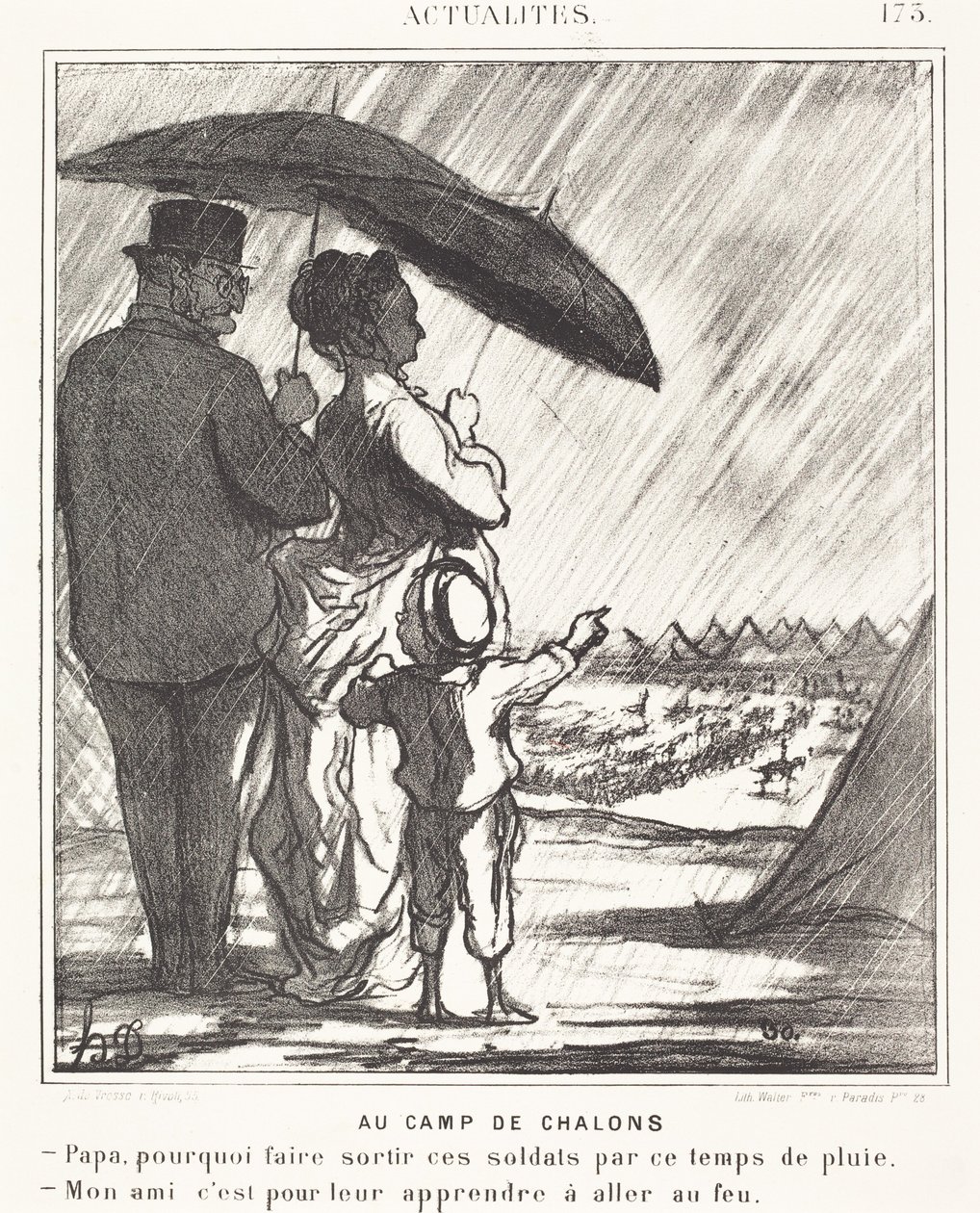 I lägret vid Châlons av Honoré Daumier