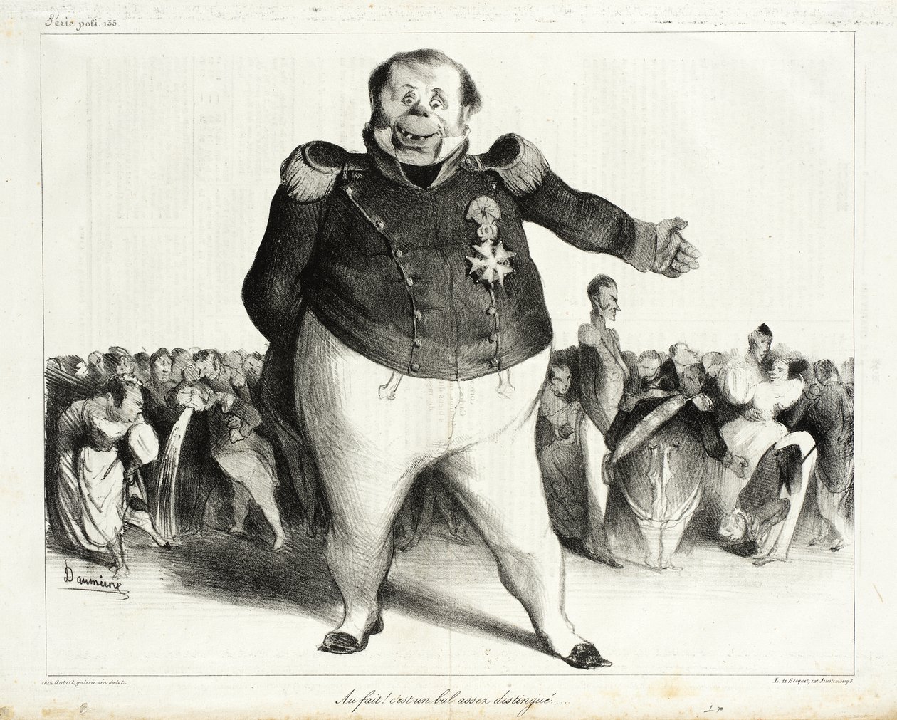 Sannerligen! Det här är en ganska förnäm bal! av Honoré Daumier