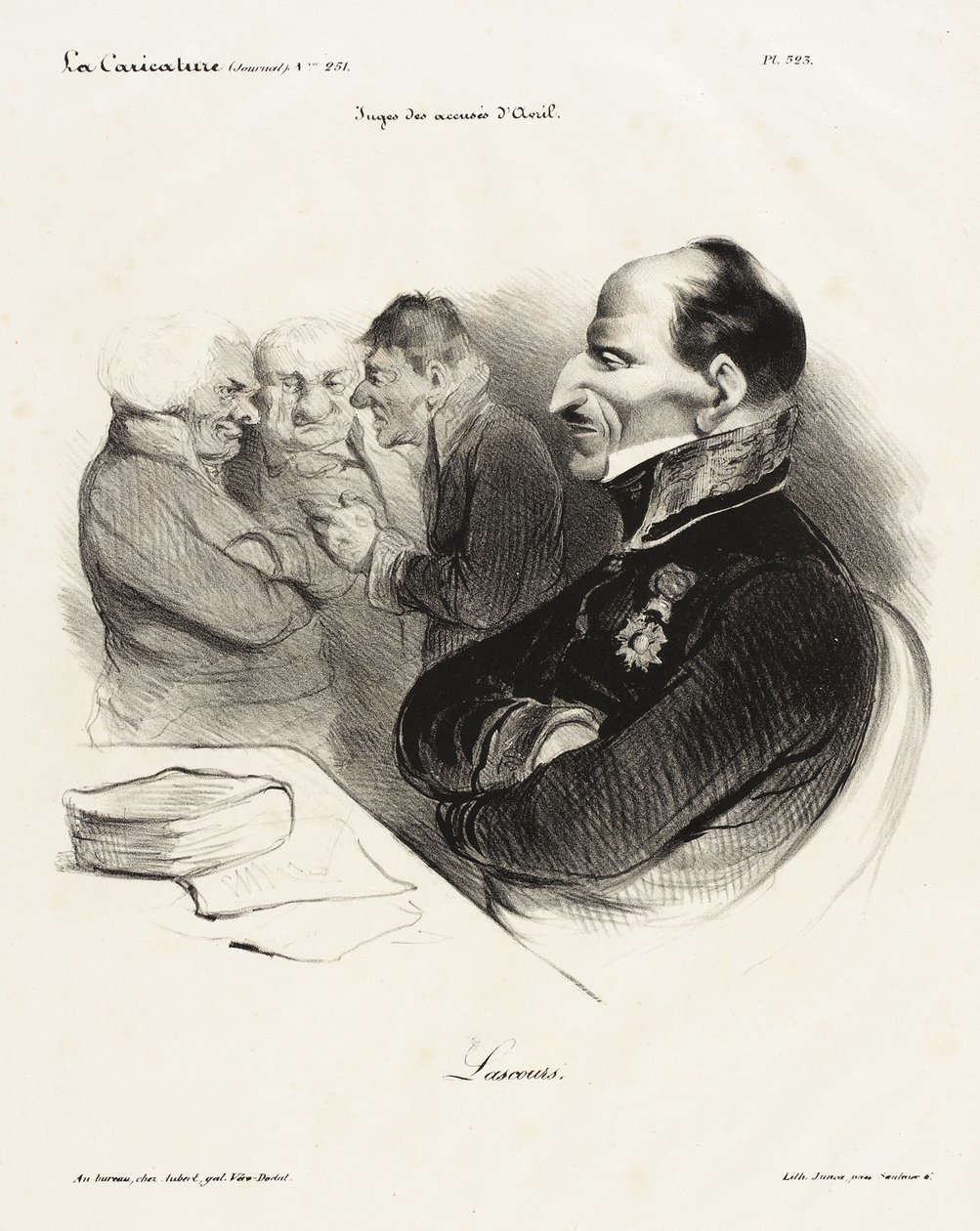 Baron de Lascours av Honoré Daumier