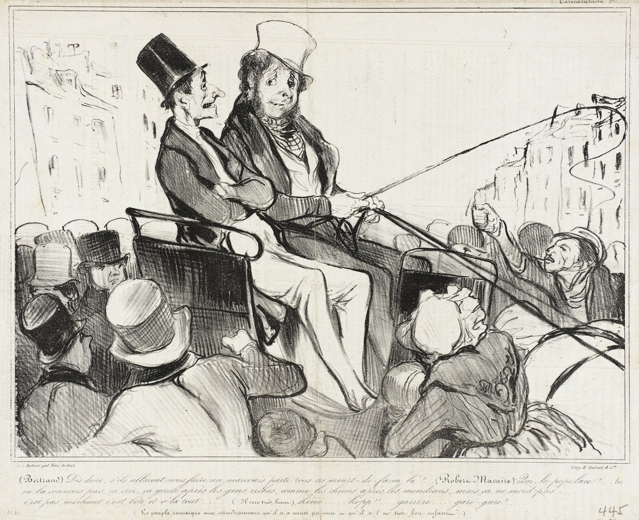 Bertrand, hör du, tänk om de skulle... av Honoré Daumier