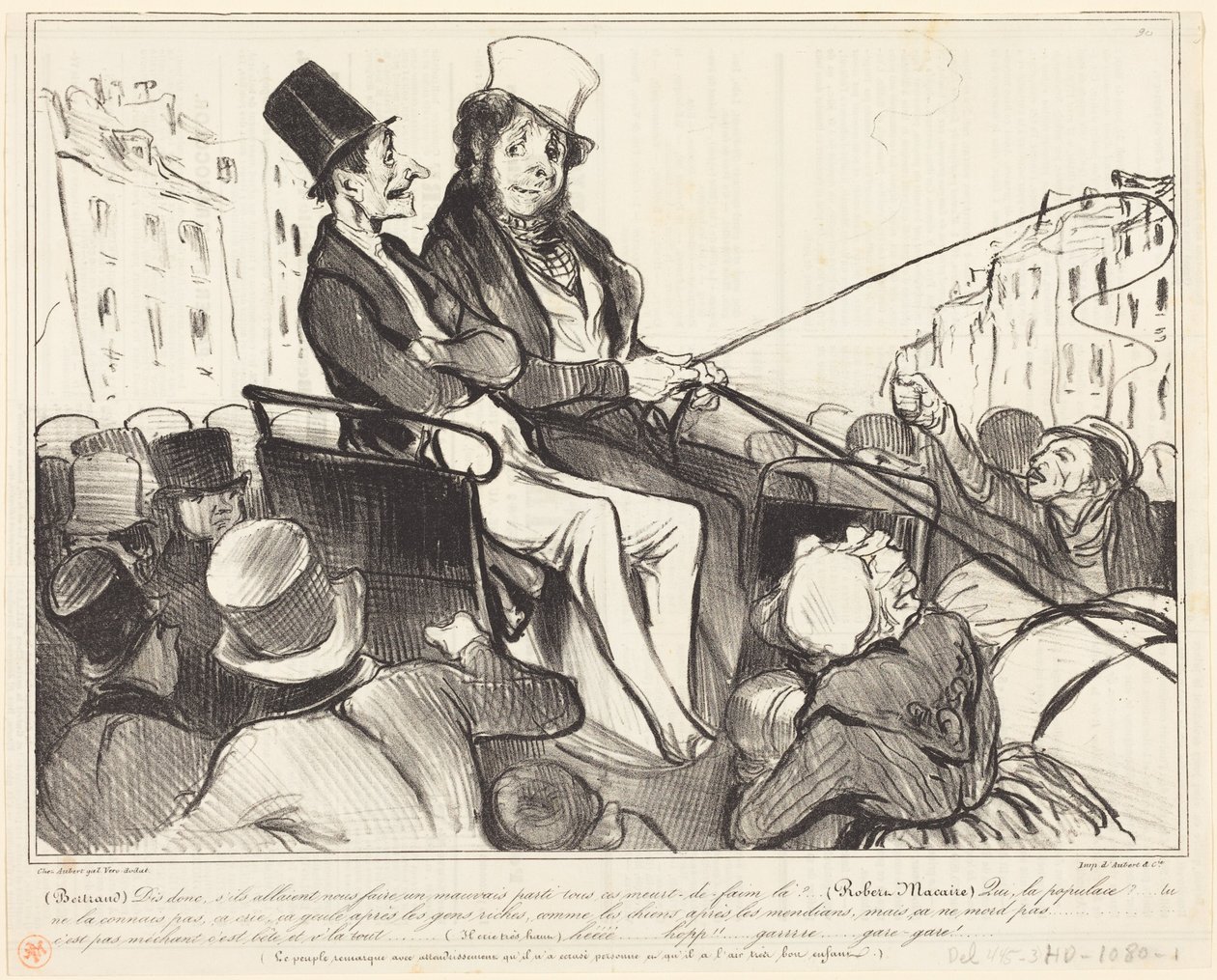 Bertrand, hör du, tänk om de skulle göra oss... av Honoré Daumier