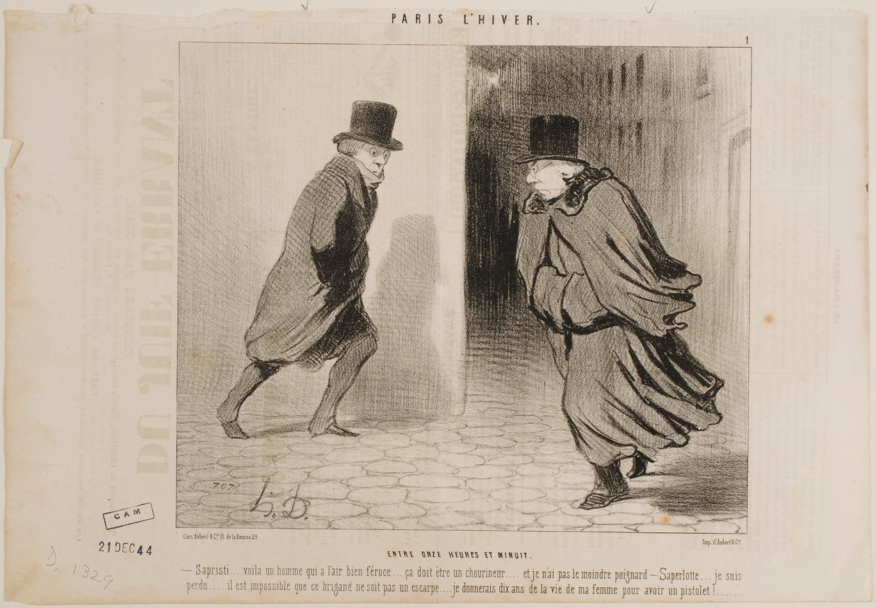 Mellan klockan 11 och midnatt av Honoré Daumier