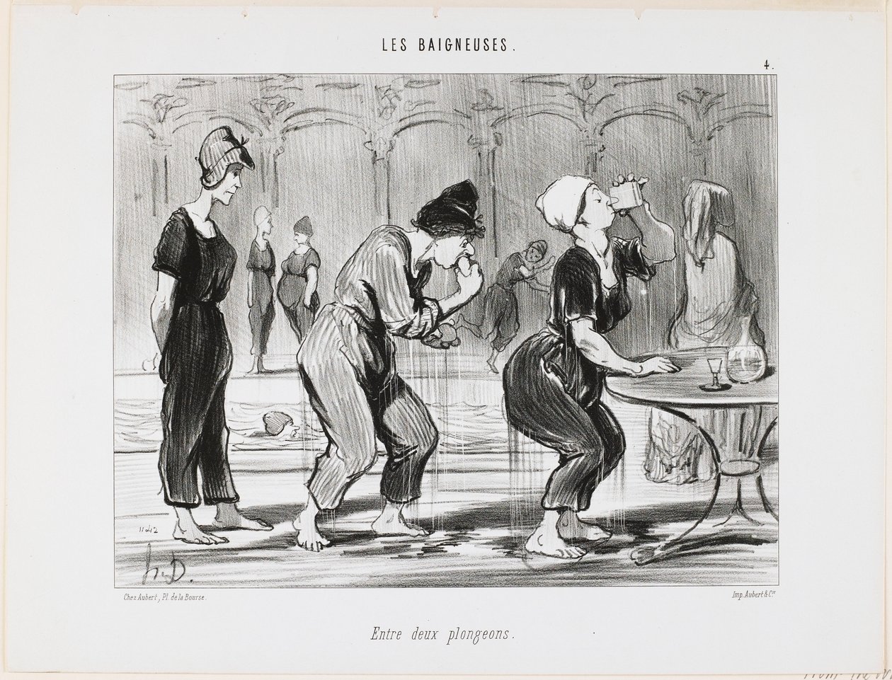 Mellan träningspass av Honoré Daumier