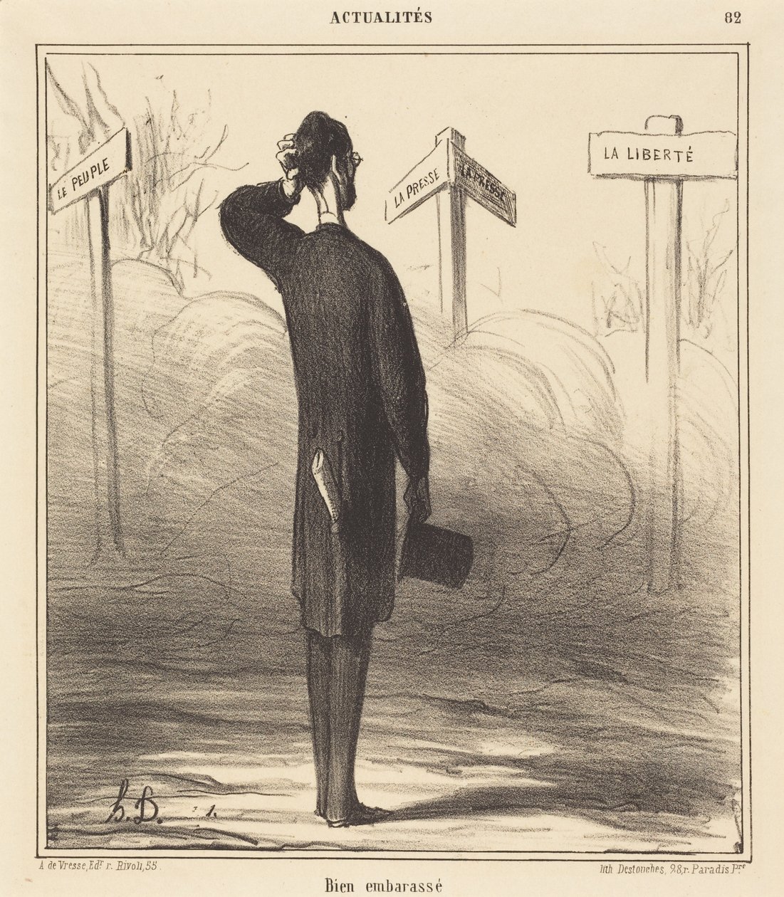 Mycket generad av Honoré Daumier