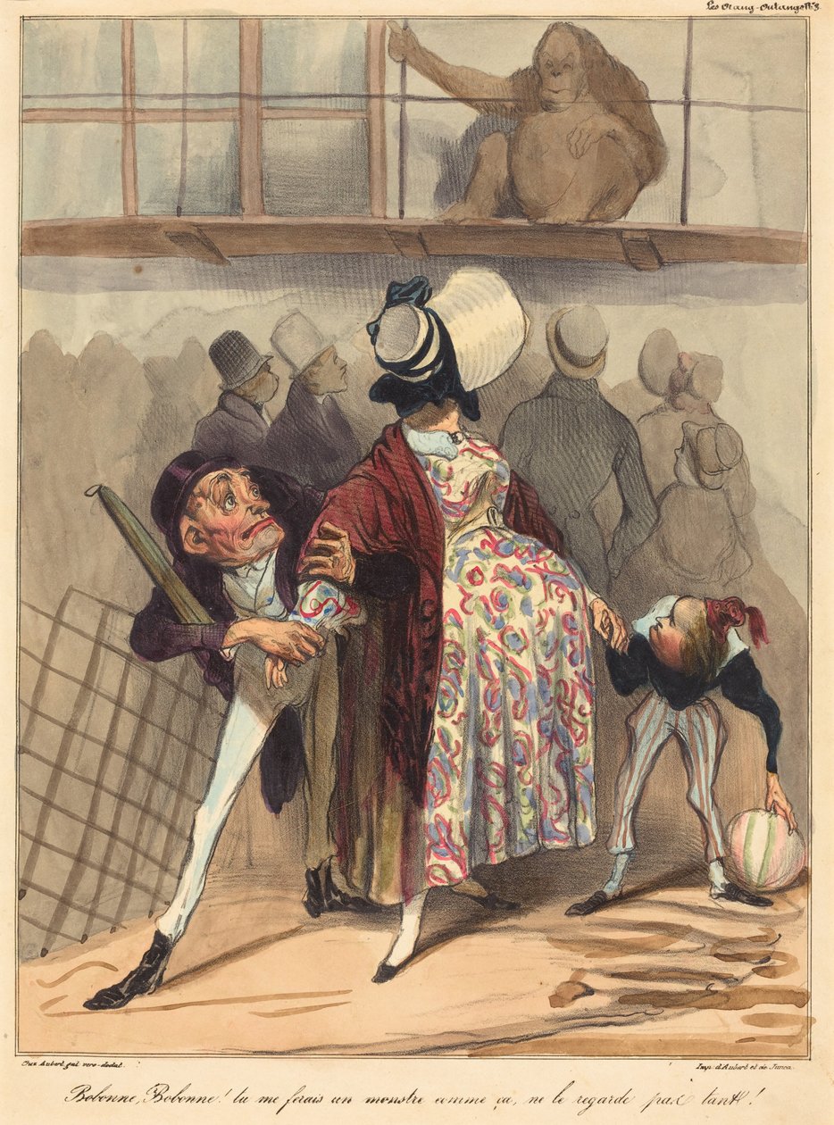 Bobonne... titta inte så mycket på honom! av Honoré Daumier