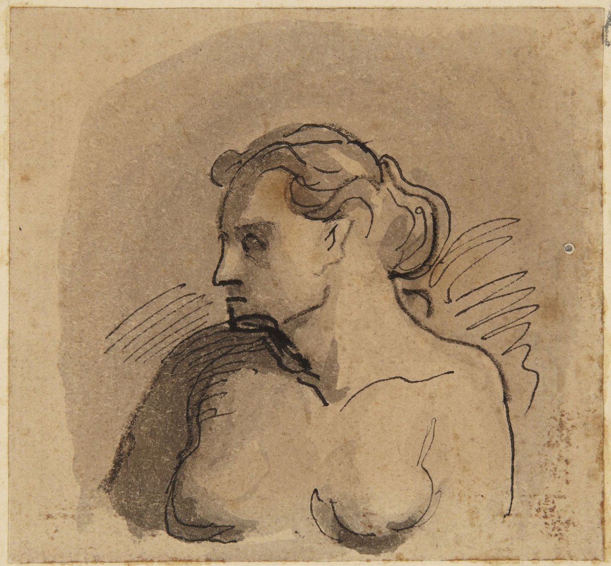 Byst av en kvinna av Honoré Daumier