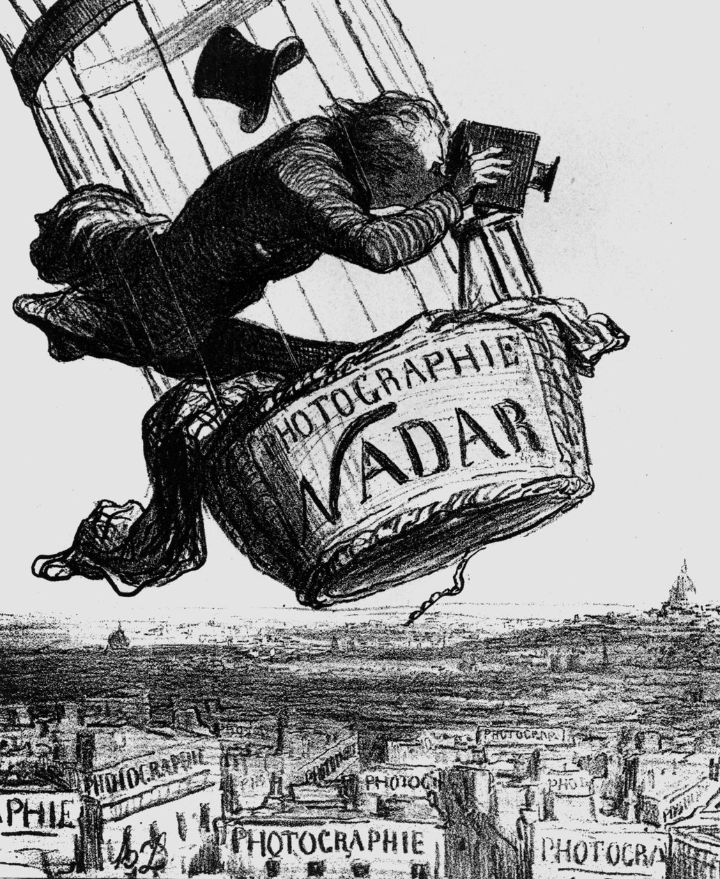 Karikatyr av Gaspard-Felix Tournachon, aka Nadar (1820-1910) 1862 (gravyr) av Honoré Daumier