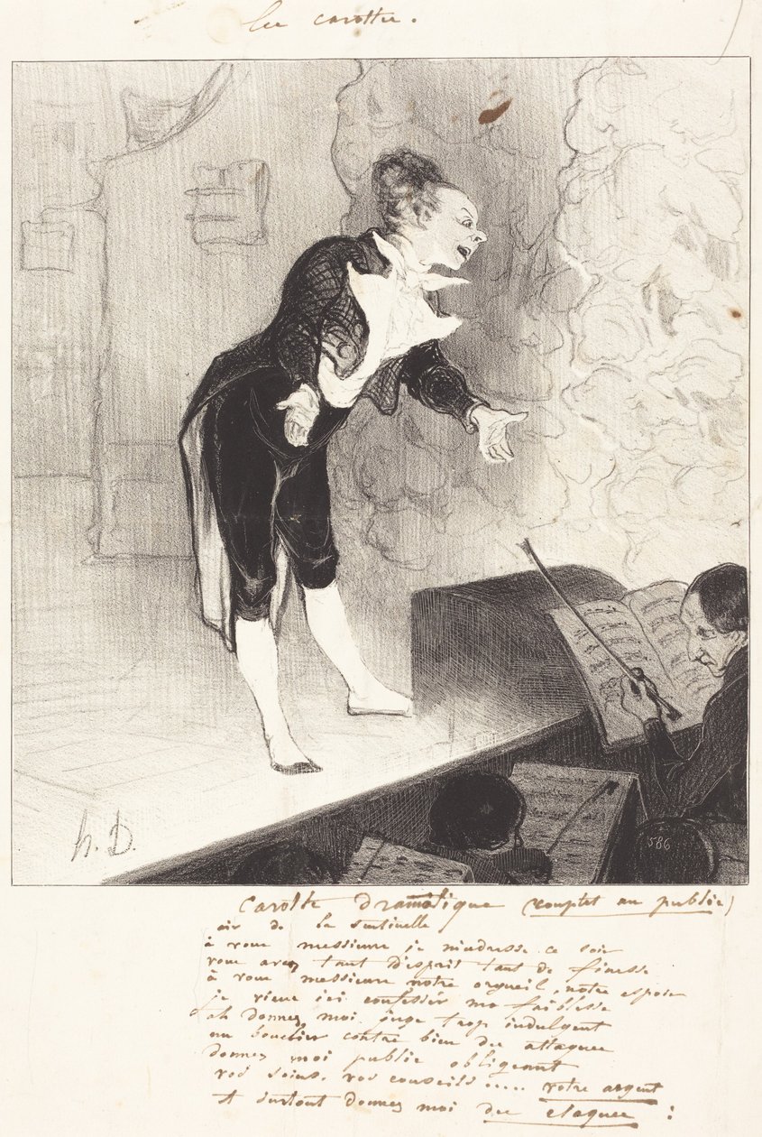 Dramatisk morot av Honoré Daumier