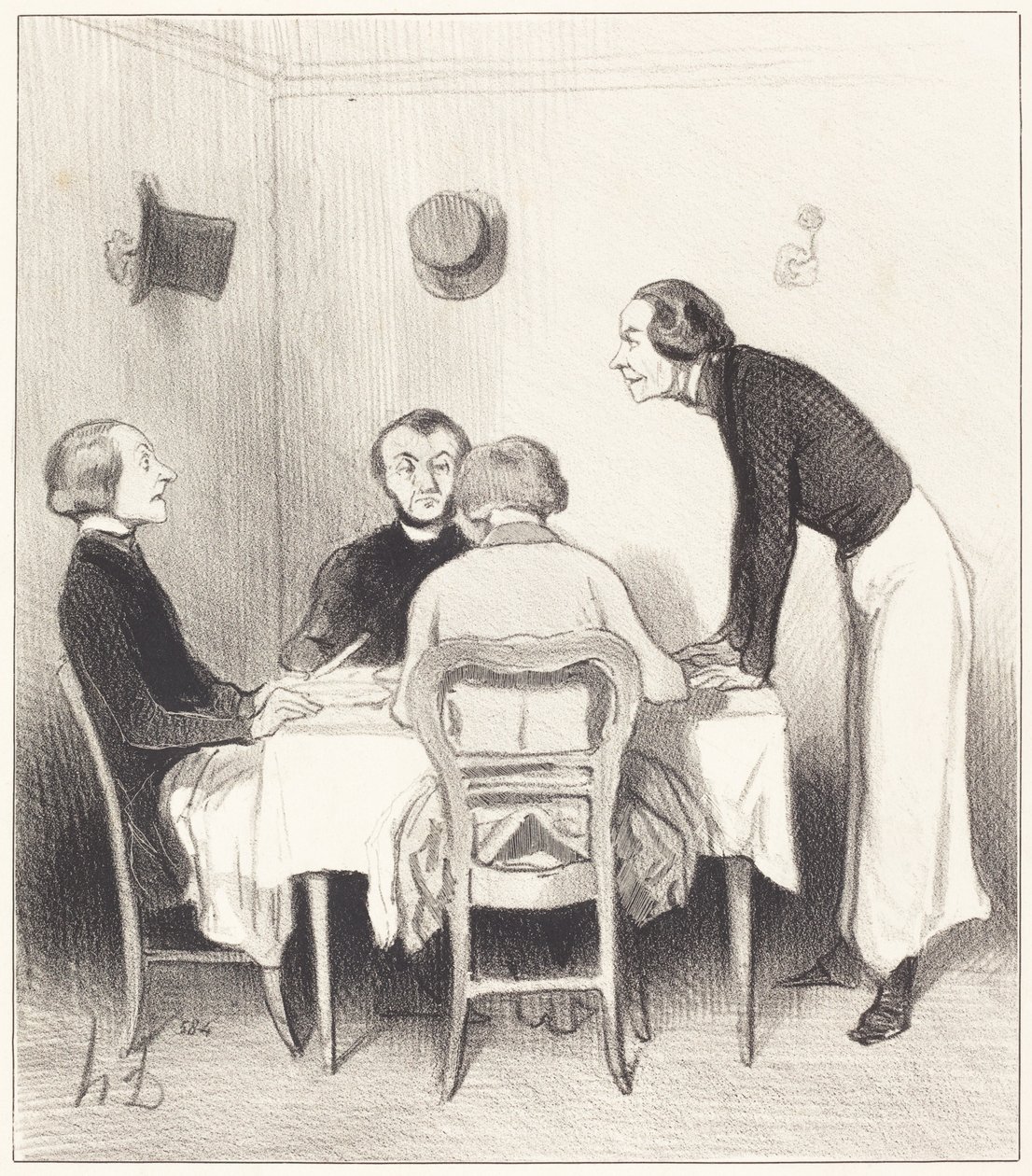 restaurang morot av Honoré Daumier